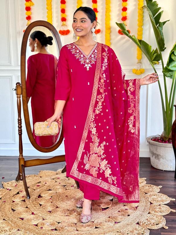 Felocity Rooh Designer Kurti Pant Dupatta Set