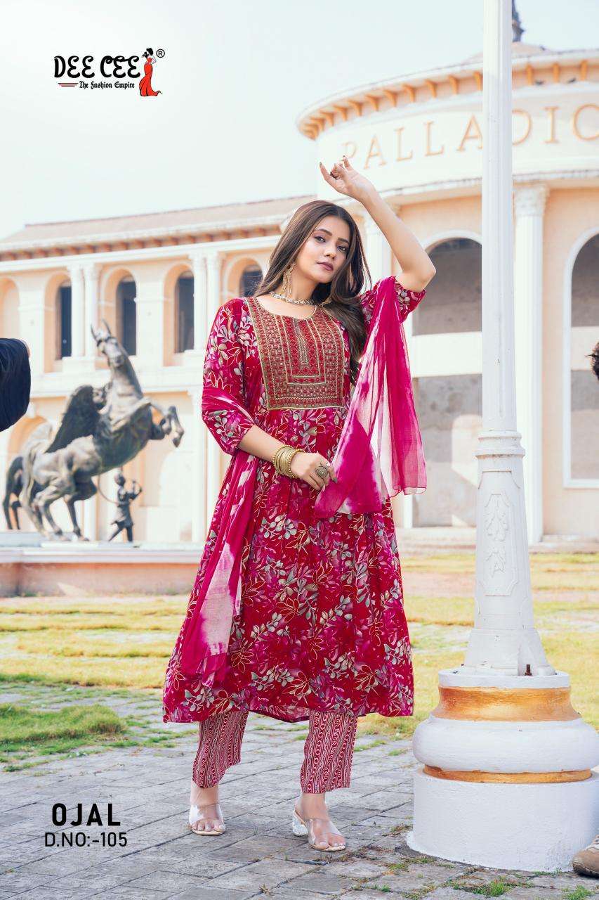 Deecee Ojal Rayon Kurti Catalog | Wholesale Rayon Foil Print Kurtis