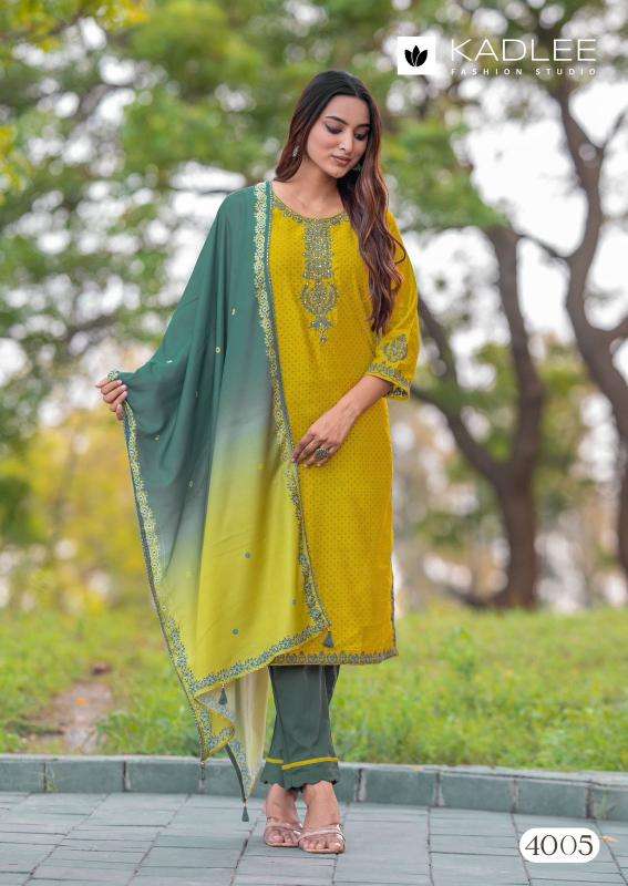 Kadlee Marina Rayon Printed Kurti Set
