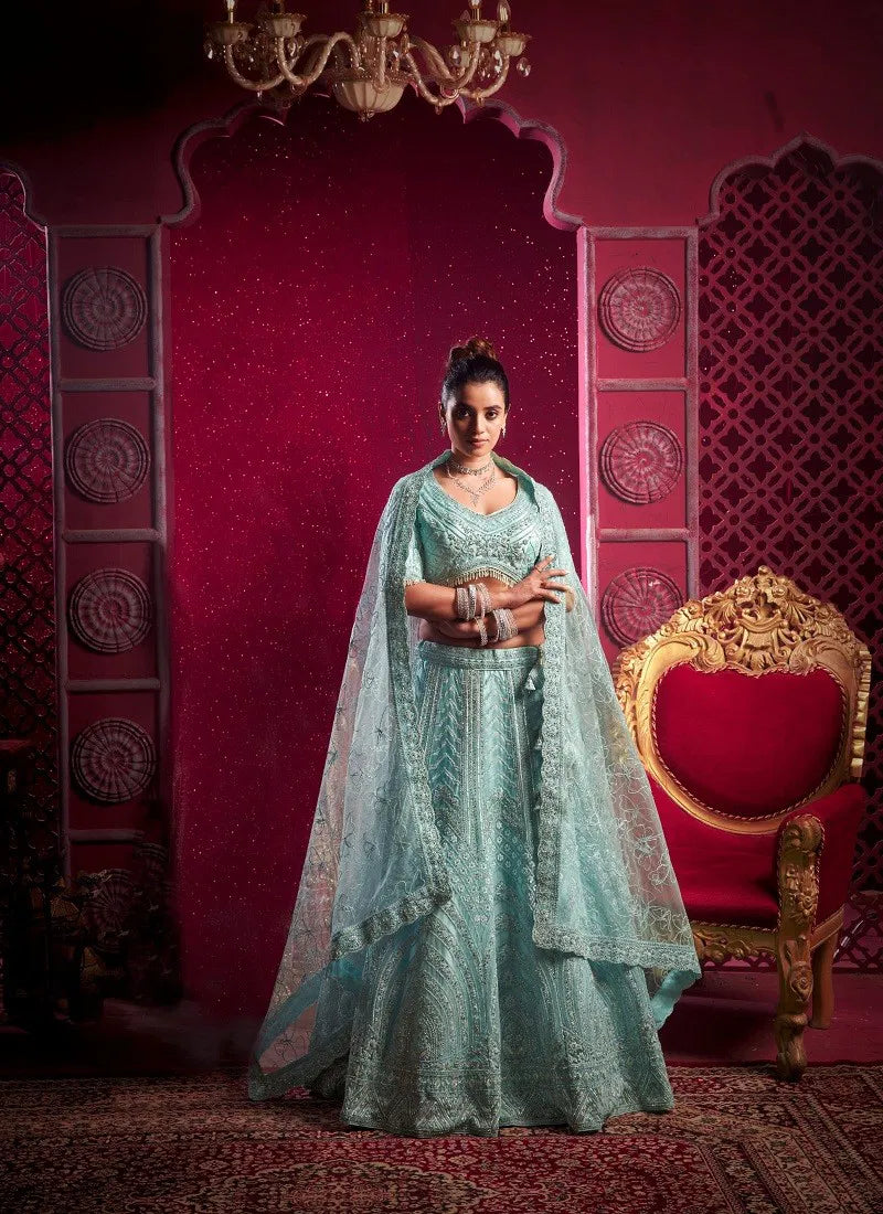 Image of Anantesh Bridal Couture Vol 4 Wedding Wear Net Lehenga Choli from Lehera Fashions