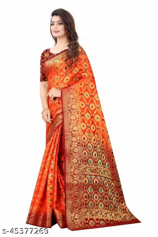 Fine Wear Cotton Silk Multicolour Saree