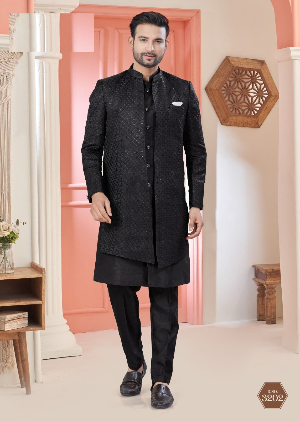 Indo-Western Men's Sherwani – Wedding Exclusive Collection