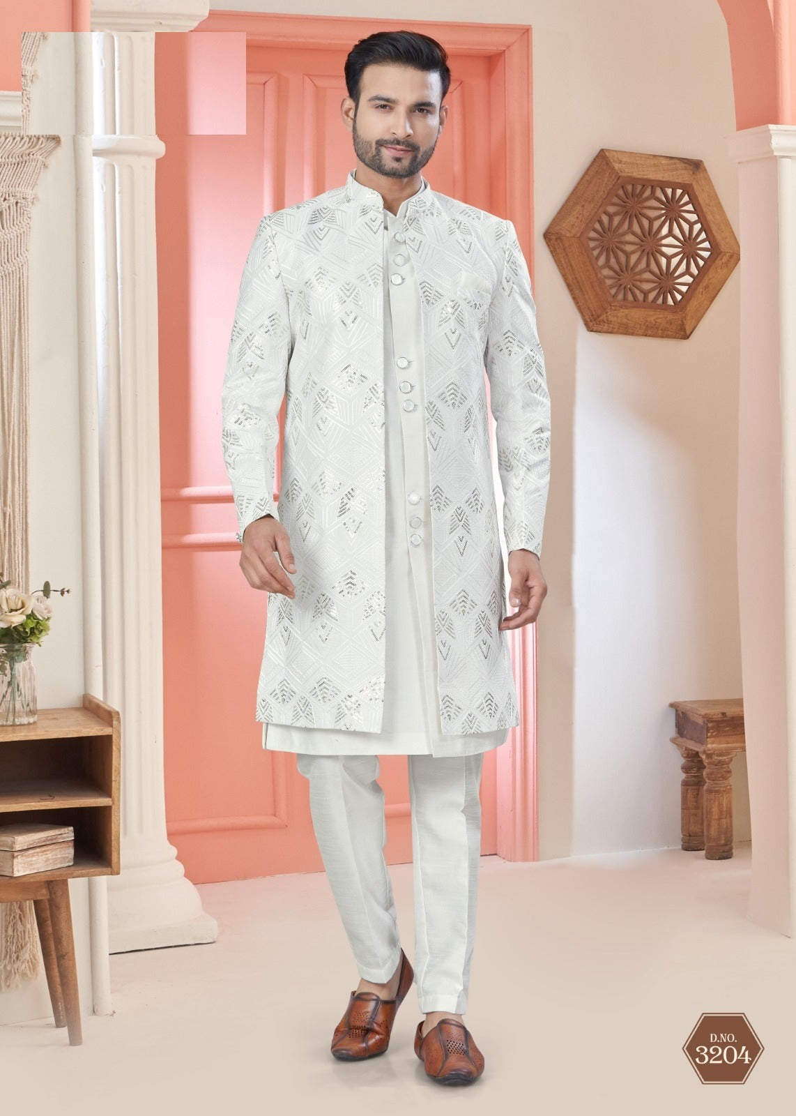 Indo-Western Men's Sherwani – Wedding Exclusive Collection
