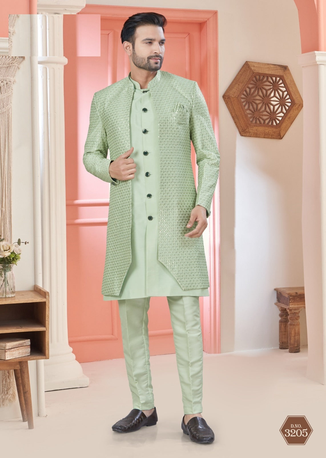 Indo-Western Men's Sherwani – Wedding Exclusive Collection