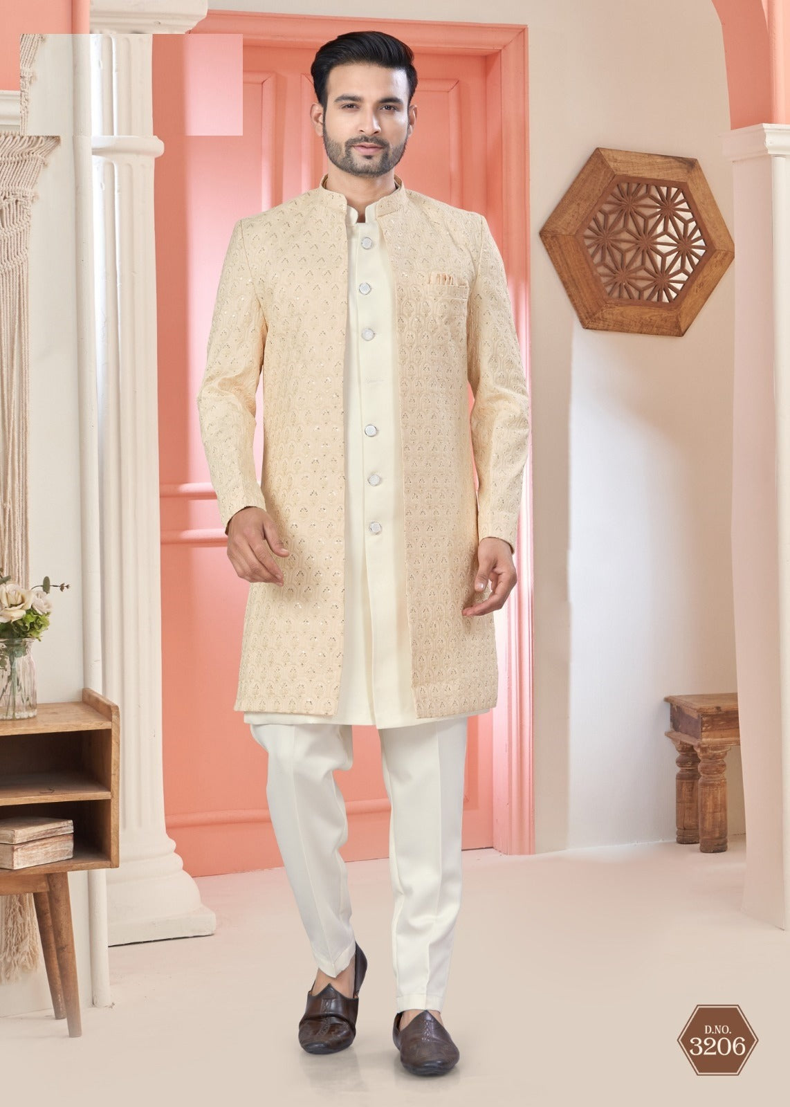 Indo-Western Men's Sherwani – Wedding Exclusive Collection