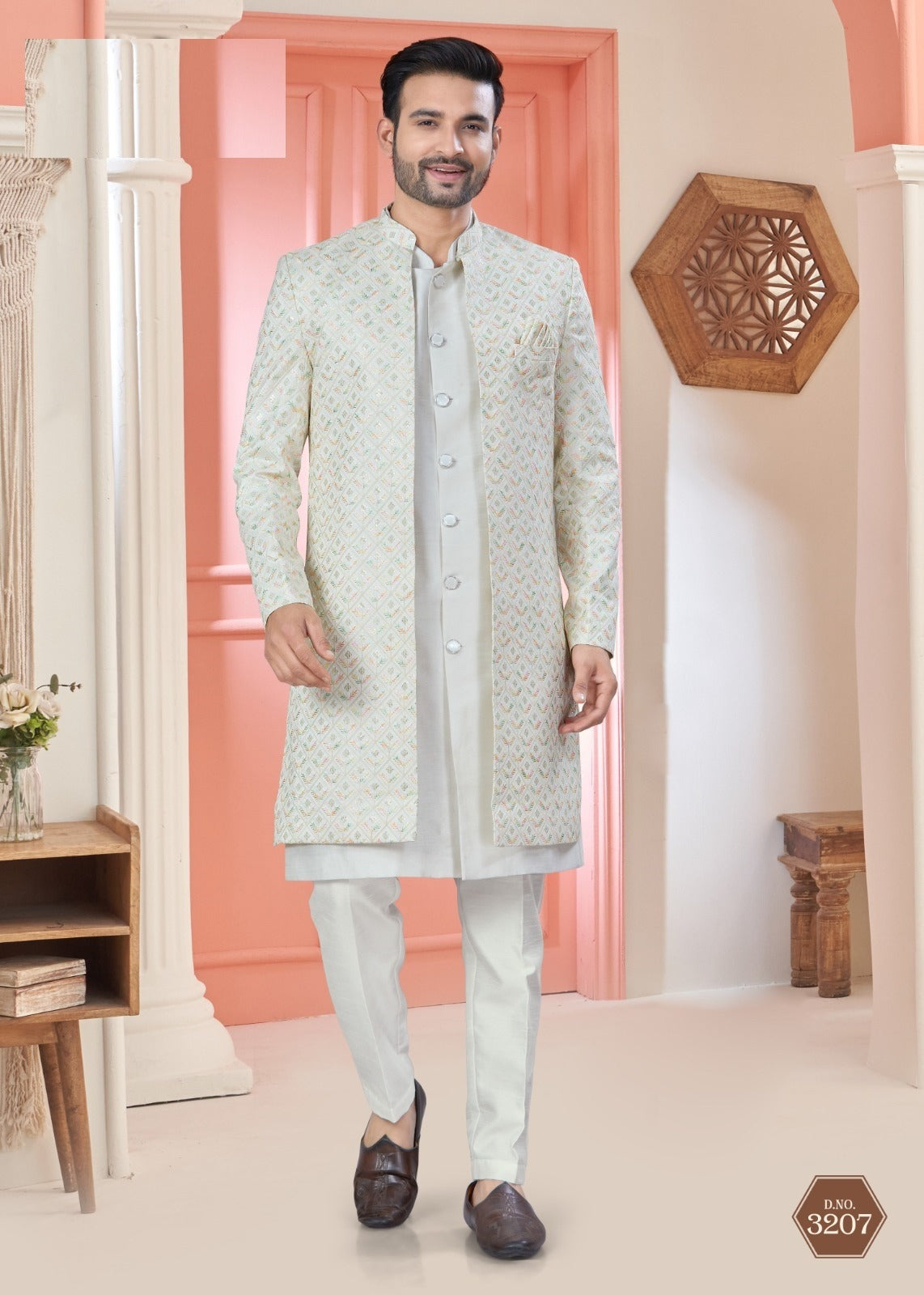 Indo-Western Men's Sherwani – Wedding Exclusive Collection