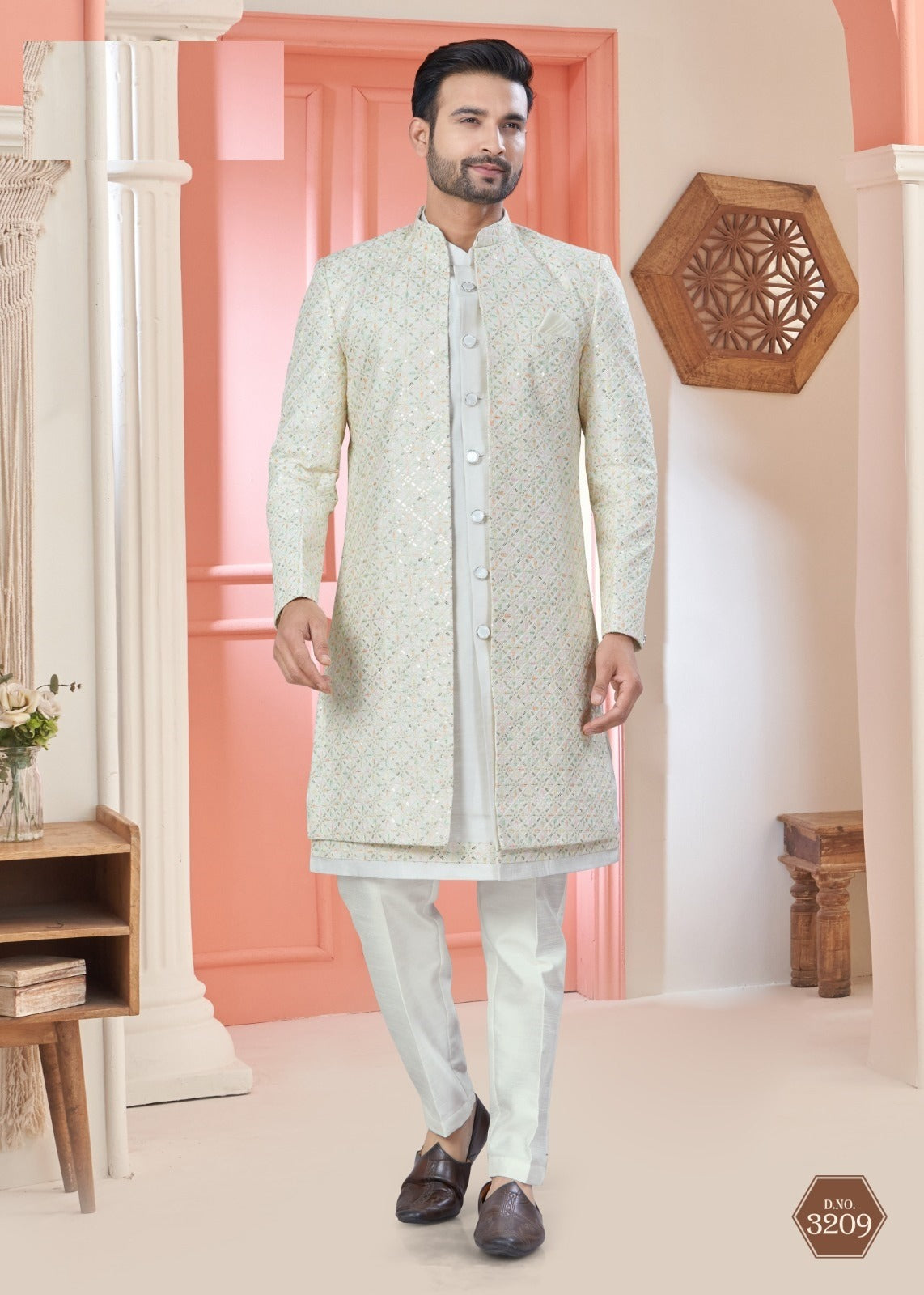 Indo-Western Men's Sherwani – Wedding Exclusive Collection