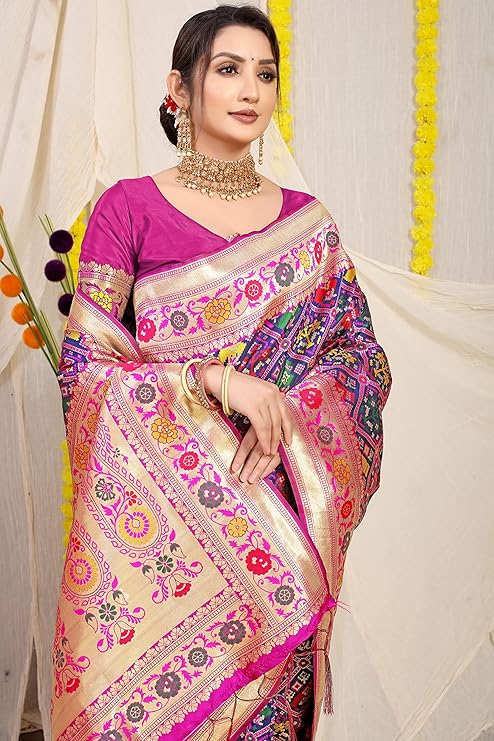 Image of Kanjivaram Pure Soft Silk Handloom Saree from Lehera Fashions