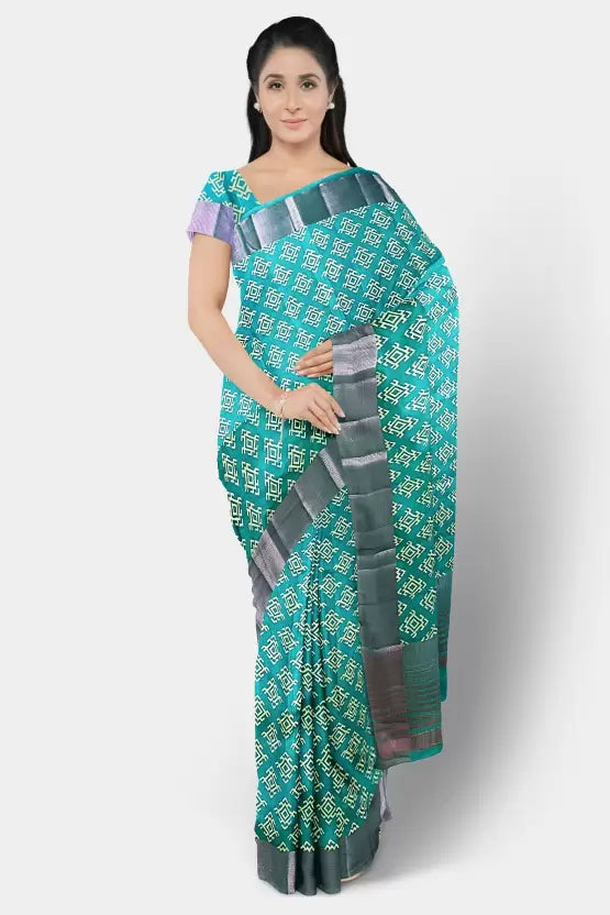 Image of Kanjivaram Tussar Silk Saree by Lehera Fashions from Lehera Fashions