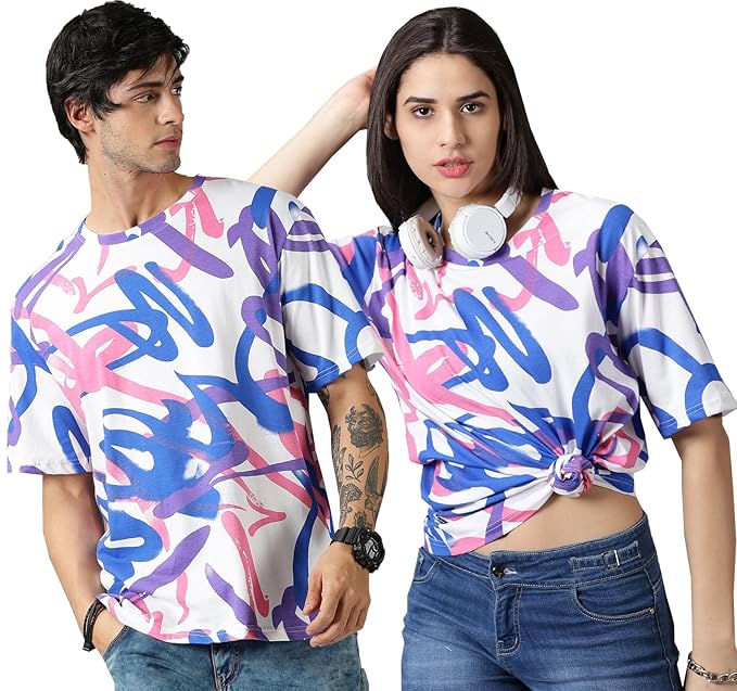 RodZen Couple Men's & Women's Pure Cotton Oversized - Image 1