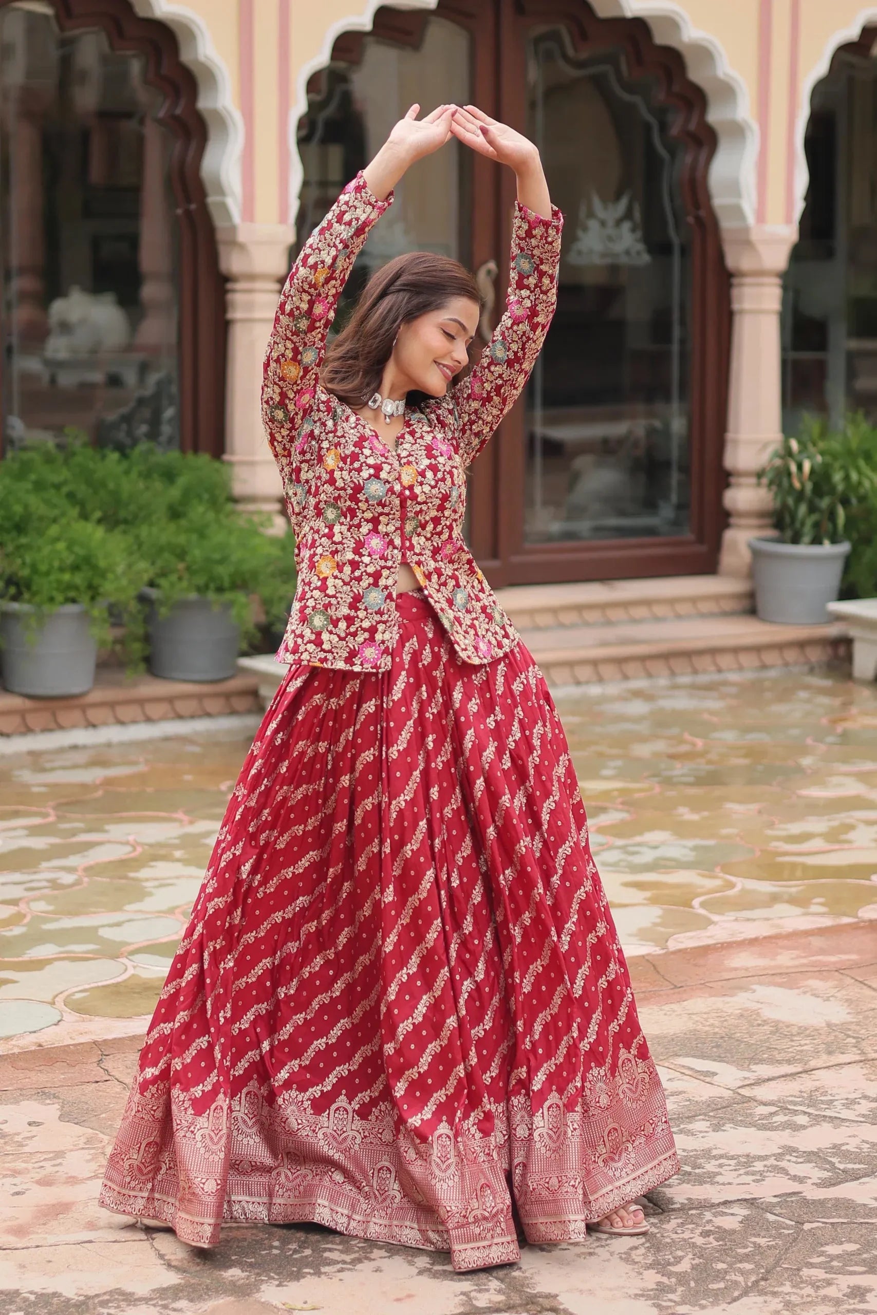 Image of Designer Sequins Embroidered Readymade Lehenga from Lehera Fashions
