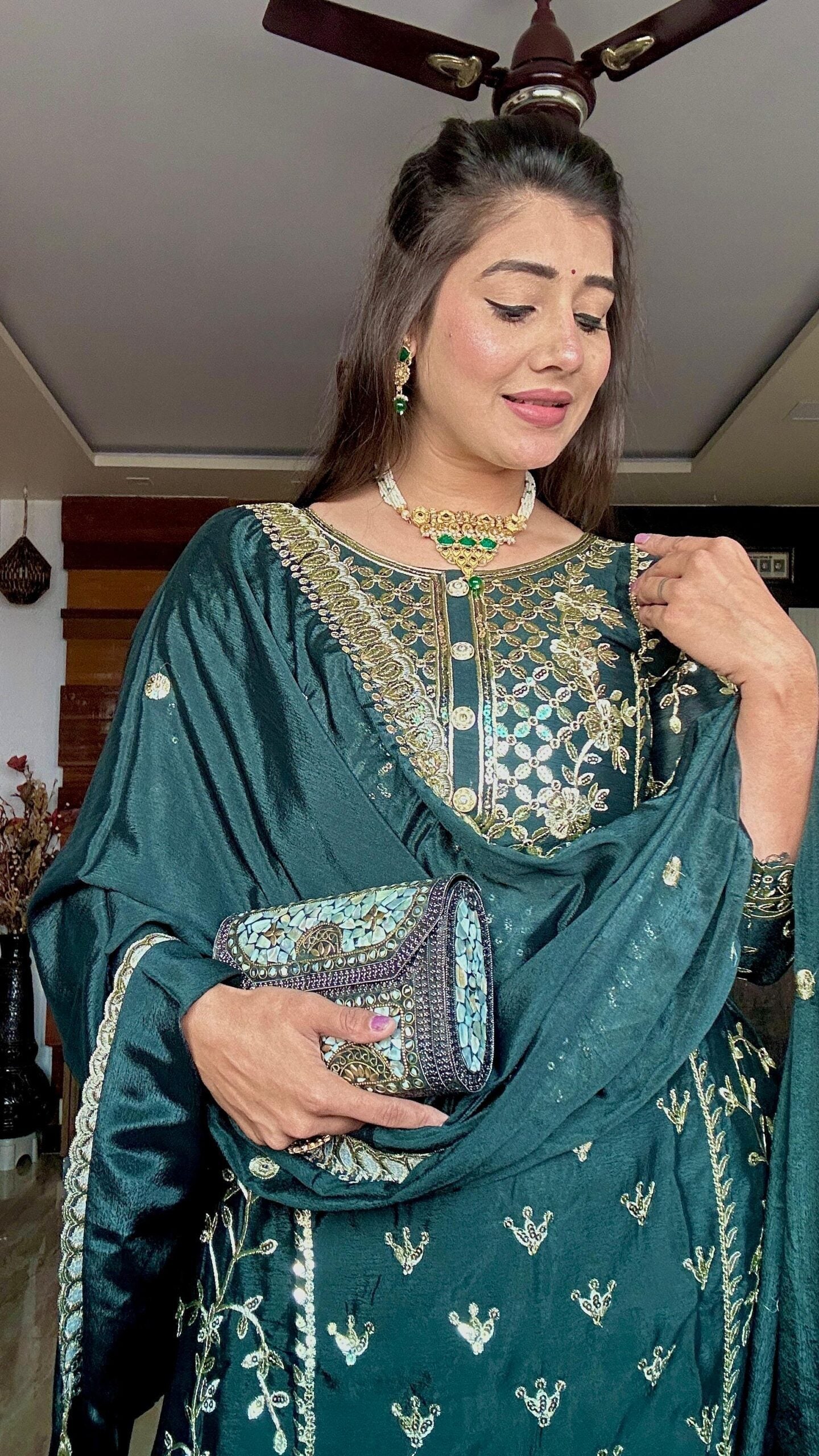 Image of Top-Plazzo and Dupatta from Lehera Fashions