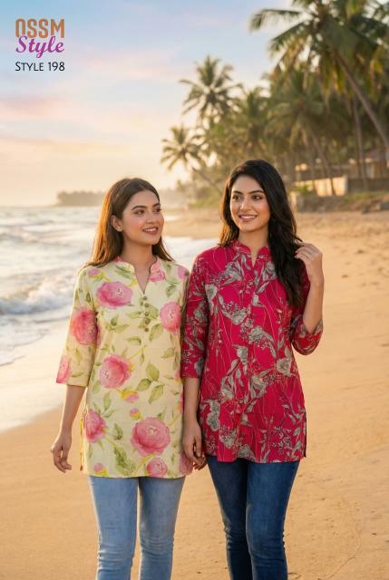 OSSM 198 Vol 2 Designer Cotton Kurtis Wholesale Collection