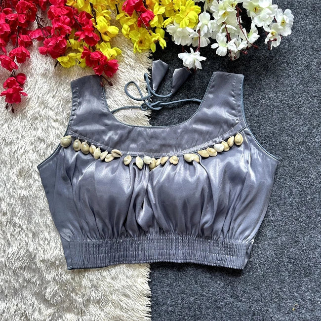 Image of Jimmy Choo Fancy Blouse Collection – Luxurious Silk with Kodi & Front Elastic from Lehera Fashions