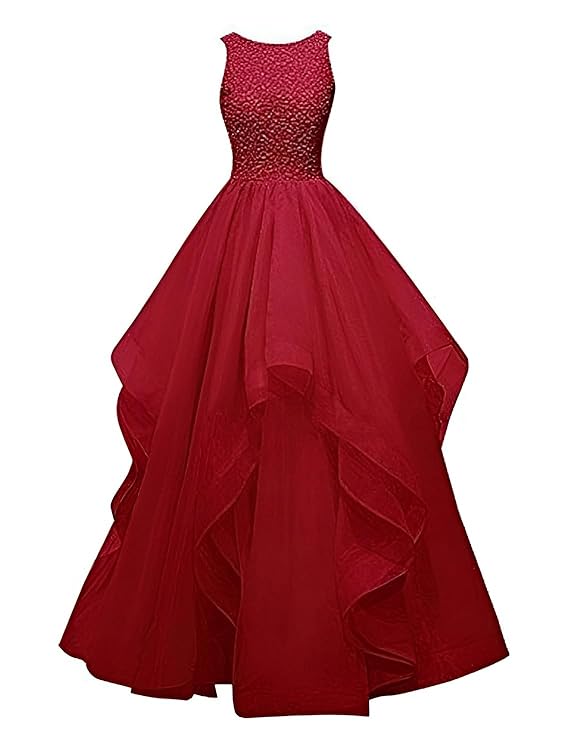 Image of Women's Net A-Line Maxi Wedding Dress from Lehera Fashions