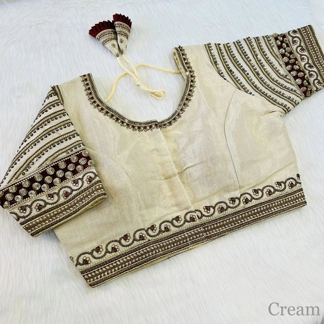 Image of Silk Embroidered Blouse from Lehera Fashions