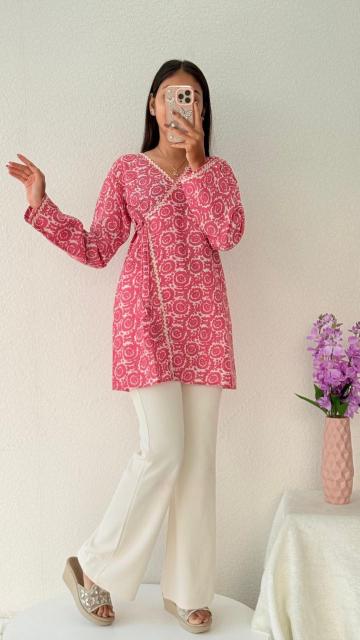 Hiaara Jaipuri Cotton Vol-2 Short Tops Catalog | Wholesale Cotton Kurtis Collection